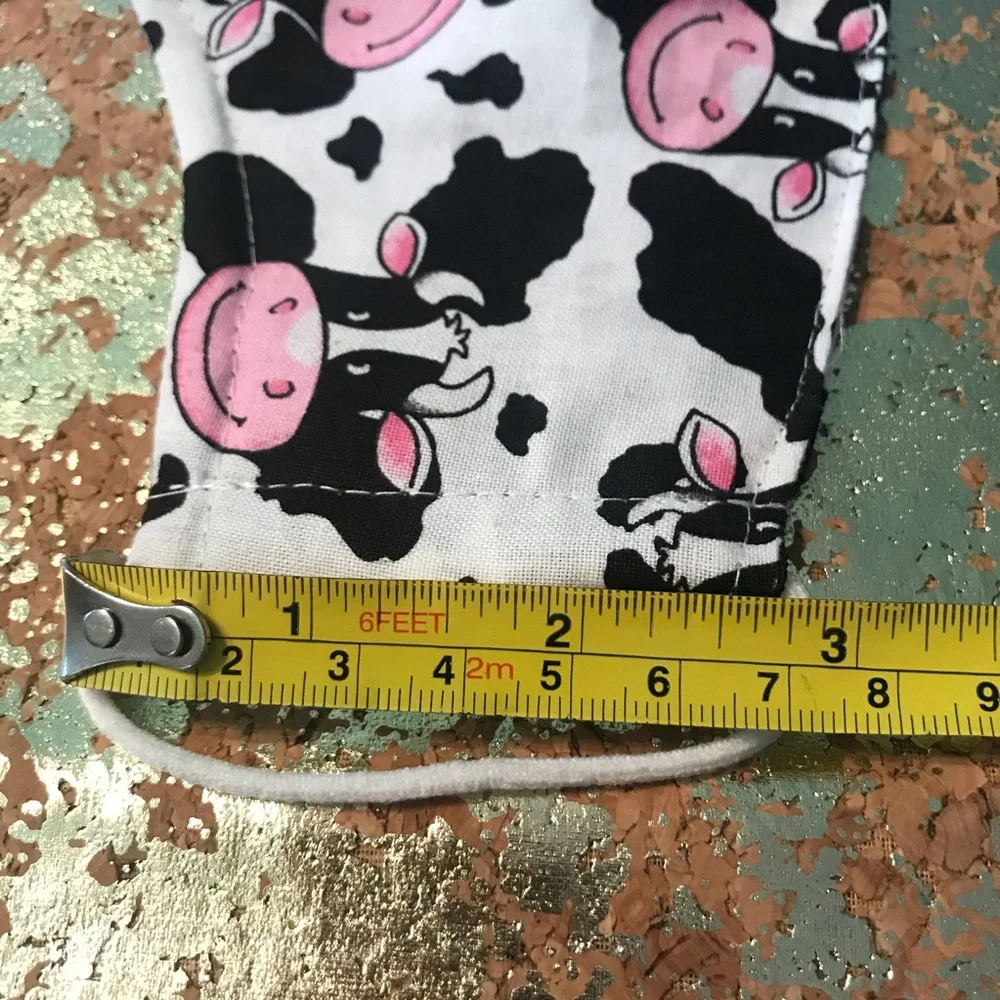 KID’S “HAPPY COW” COTTON BLEND FACE MASK